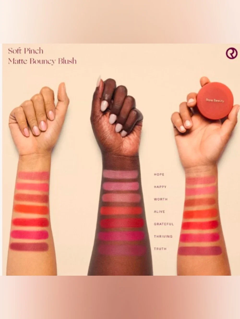 Rare Beauty Soft Pinch Matte Bouncy Blush-Color: Spirited- New In Box